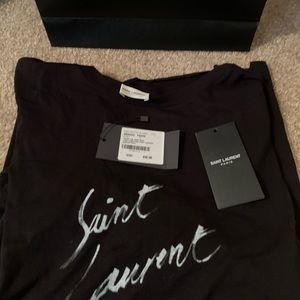SAINT LAURENT SIGNATURE T-SHIRT
